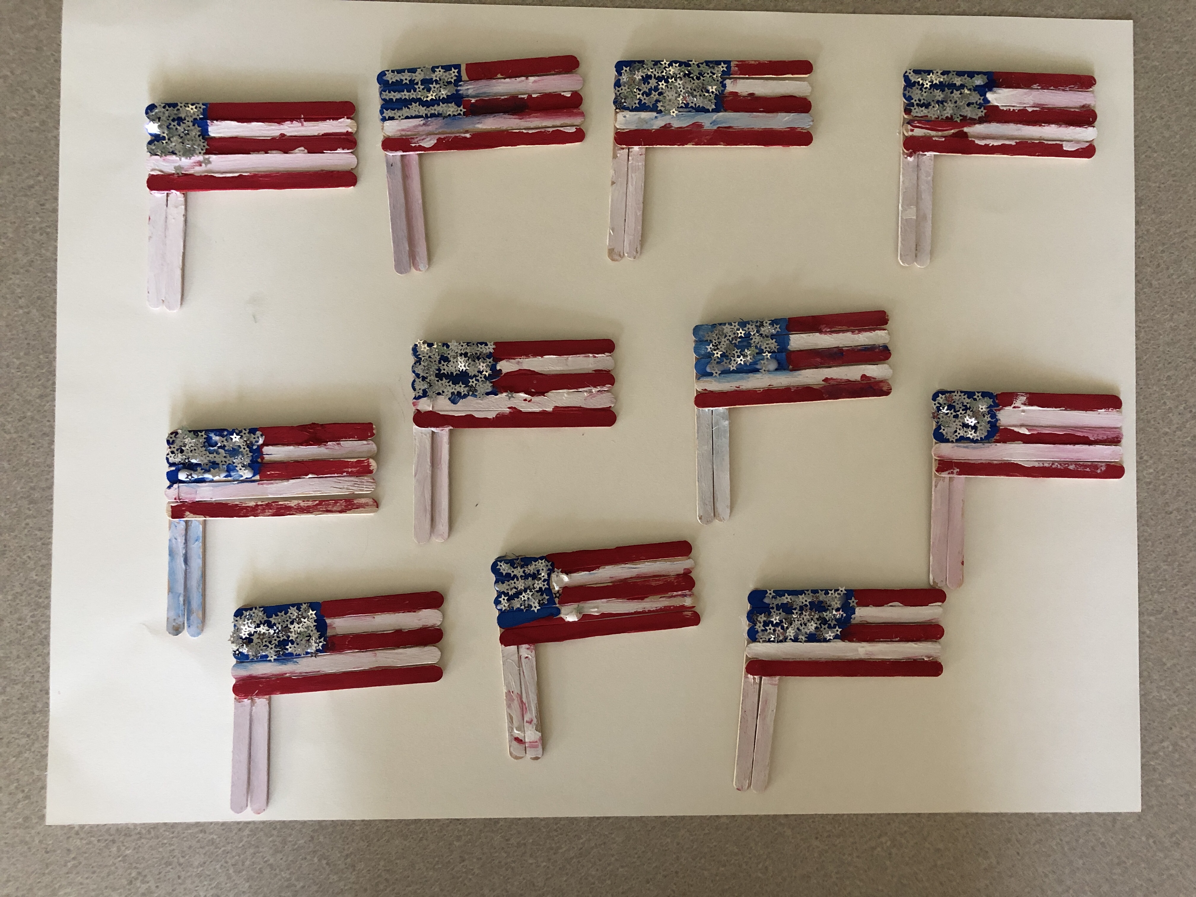 American Flag with Sticks-2